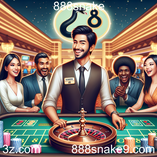 Experiência Imersiva no Live Casino do 888snake